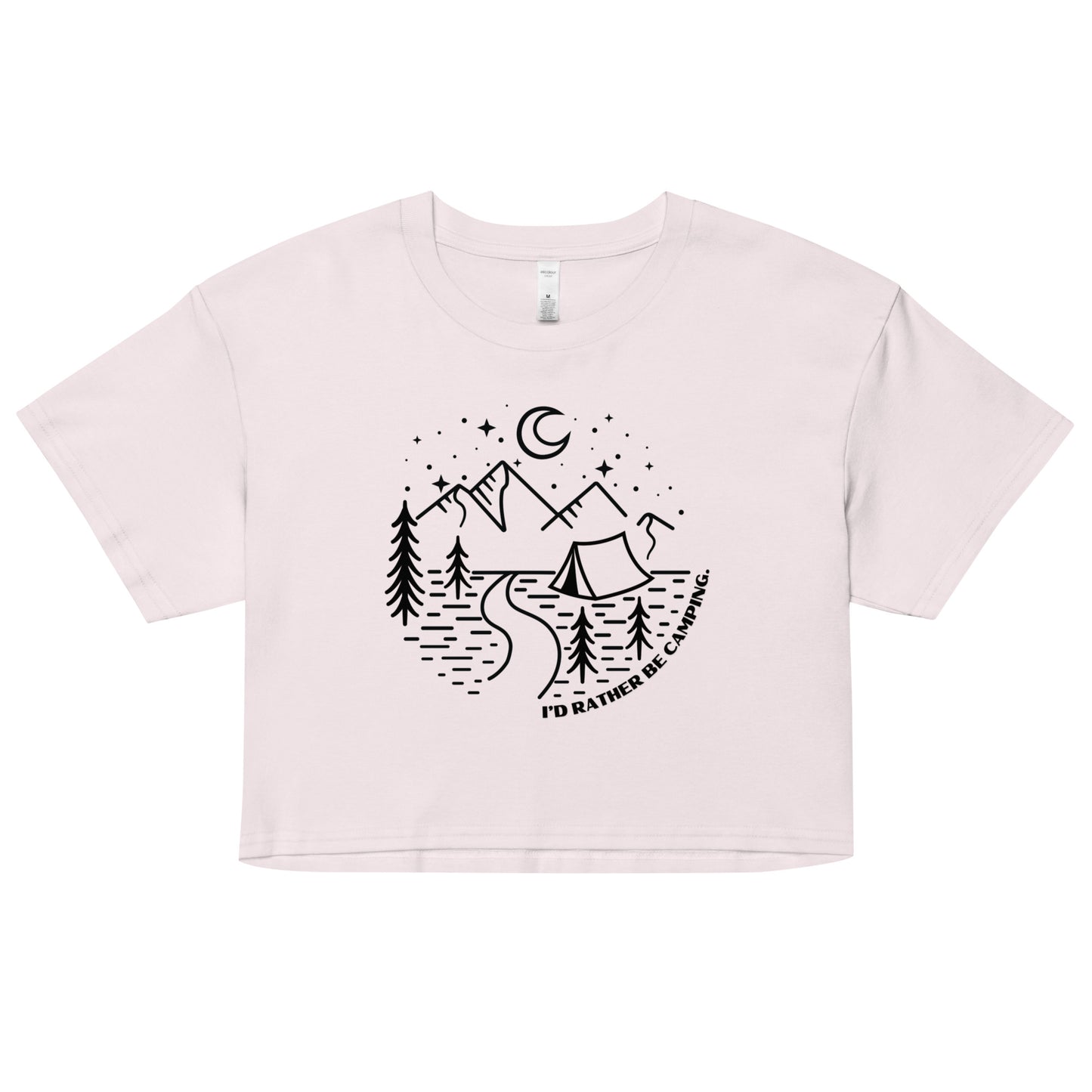 I'd Rather Be Camping Cropped Tee